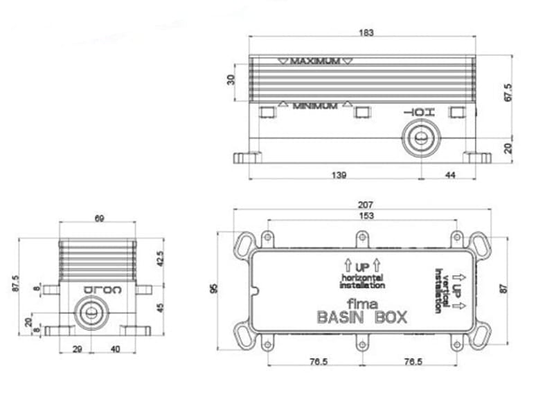 Внутренняя часть смесителя для раковины FIMA Carlo Frattini FimaBox F3500