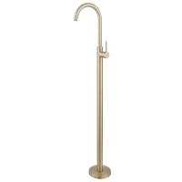 Напольный смеситель для раковины Abber Wasser Kreis AF8141G золото матовое