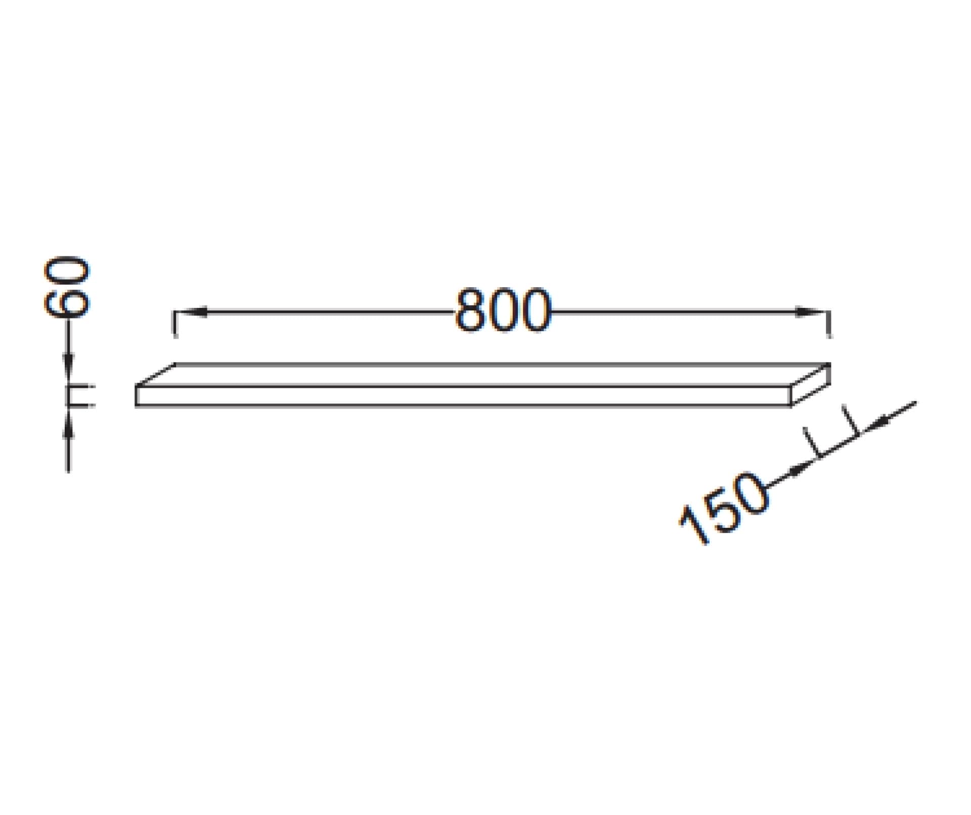 Полка Jacob Delafon Parallel EB501-N18 белый блестящий