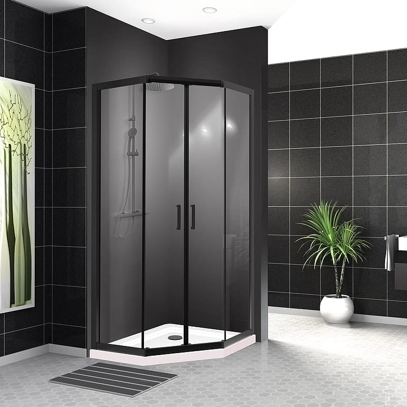 Душевой уголок BelBagno Uno 90х90 UNO-195-P-2-90-C-NERO