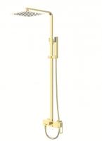 Душевая стойка BelBagno Luce LUC-VSCM-ORO со смесителем