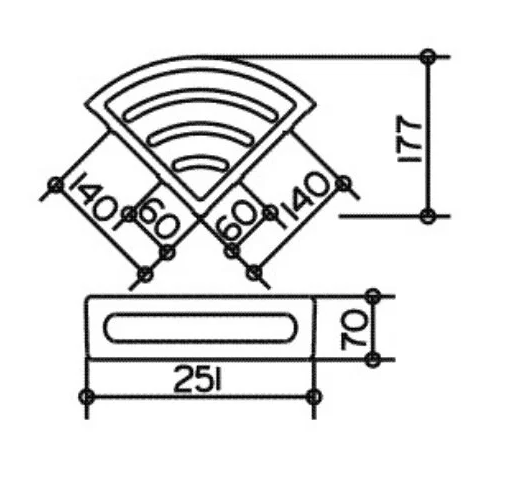 Полочка Keuco Elegance 11657010001 хром/антрацит
