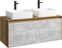 Тумба под раковину без фасада AQWELLA 5 Stars Mobi 120 MOB0112DB дуб балтийский