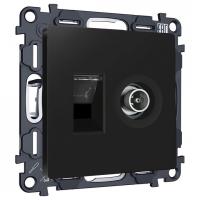 ТВ-розетка и розетка Ethernet RJ-45 без рамки Ambrella Volt ALFA MA812510