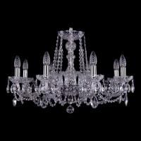 Подвесная люстра Bohemia Ivele Crystal 1402 1402/8/240/Ni