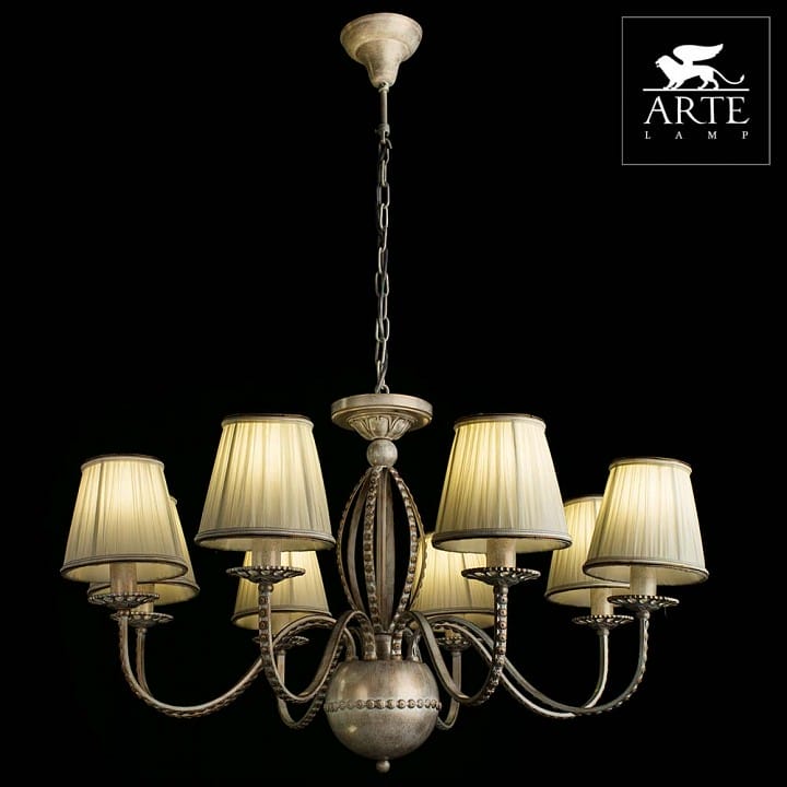 Подвесная люстра Arte Lamp Calamaro A2046LM-8WG