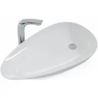 Раковина-чаша CeramaLux 7862 76x42 см, накладная, белый