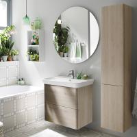 Тумба с раковиной Burgbad Iveo 80 SFEN080F2835G0161C0001*1 дуб меринос