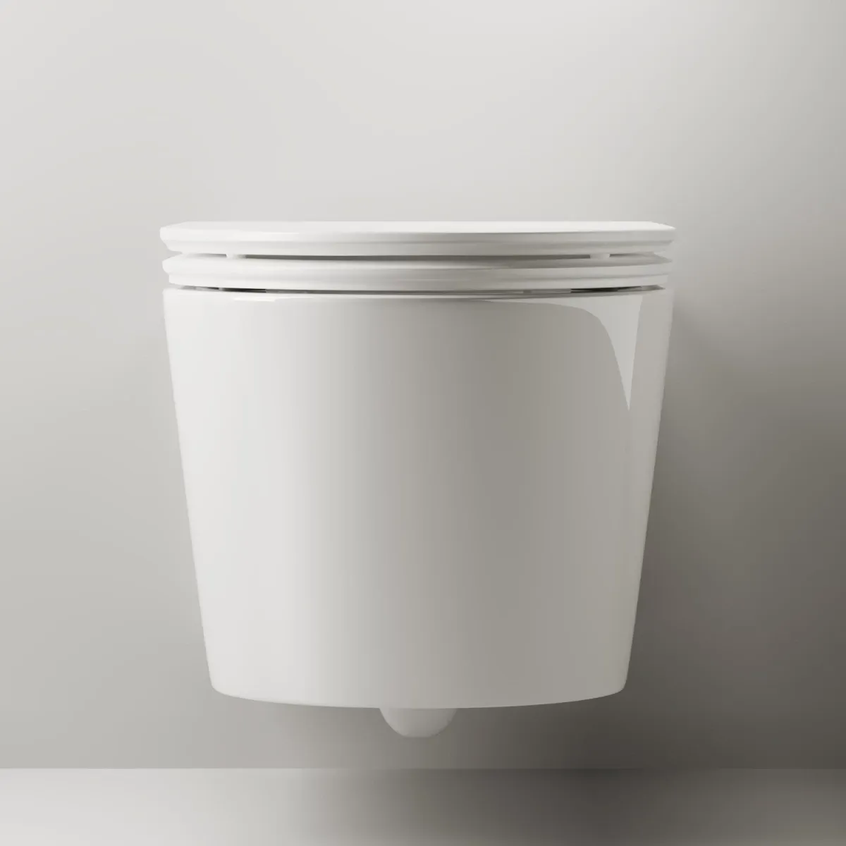 Унитаз подвесной Ceramica Nova Trend 111010S безободковый, с сиденьем микролифт, белый