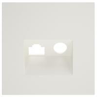 Накладка для ТВ-розетки и RJ-11 или RJ-45 Voltum S70 VLS002713