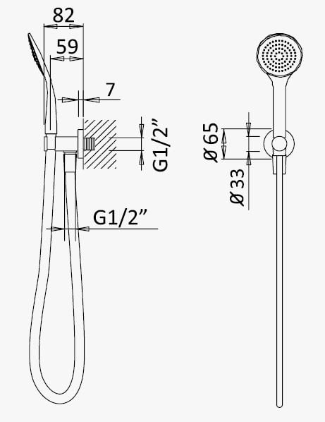Гигиенический душ Cezares CZR-B-KD-M-SR золото