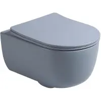 Унитаз подвесной Vincea Evo VT1-34SMO безободковый, с сиденьем микролифт, океан матовый