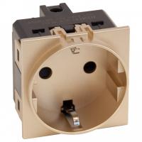 Розетка с заземлением и со шторкой, без рамки MEITON  ACH4141