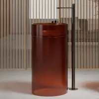 Раковина Abber Kristall AT2708Opal 45x45 см, напольная, коричневый