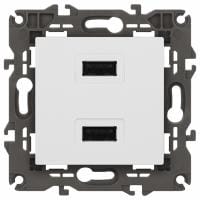 Розетка 2хUSB type A без рамки Эра Эра Elegance 14-4110-01