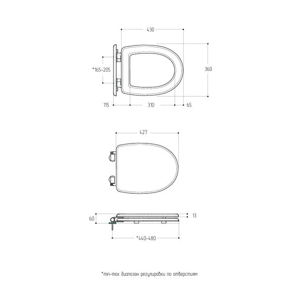 Крышка-сиденье Migliore Gianeta 20951, микролифт, орех, петли золото
