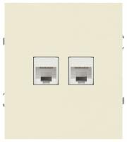 Розетка двойная Ethernet RJ-45 без рамки Эра Arktik Б0070485