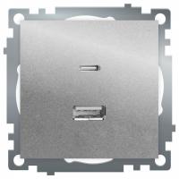 Розетка 2хUSB type A и C без рамки Stekker Катрин 50054
