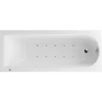 Акриловая ванна Excellent Aurum Slim WAEX.AUR15S.AERO.CR 150x70 см, врезная, с гидромассажем, белый
