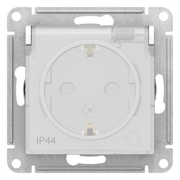 Розетка с заземлением и шторками без рамки Systeme Electric AtlasDesign ATN440146 SE ATN440146