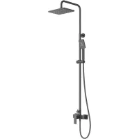 Душевая система Cezares Slider SLIDER-CD-NOP 270x200 мм, со смесителем, черный матовый