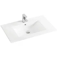 Раковина CeramaLux 9060E 61x46,5 см, накладная, белый