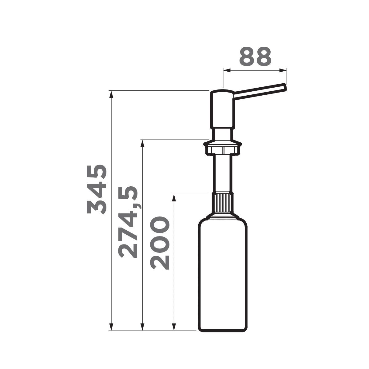 Дозатор Omoikiri OM-02-C 4995004