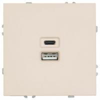 Розетка 2хUSB type A и C без рамки Stekker Эмили 49905
