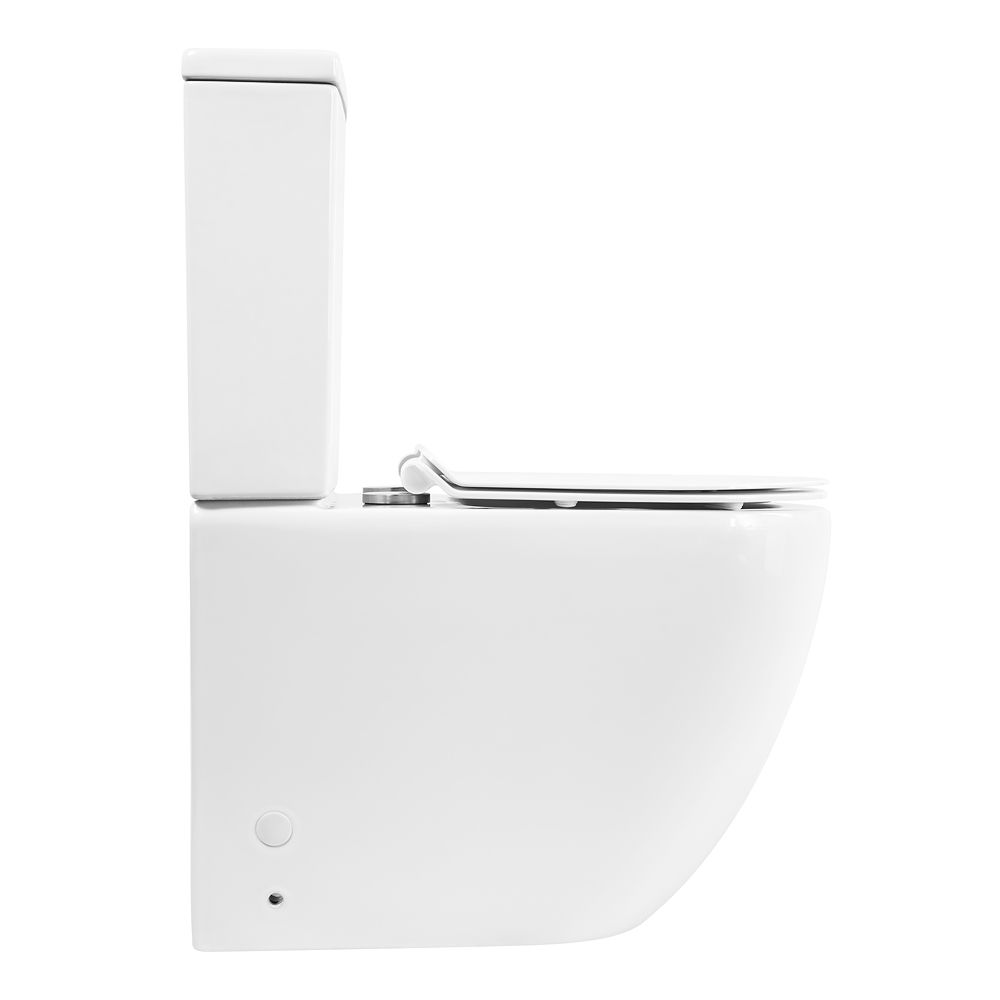 Унитаз-компакт безободковый BelBagno AMANDA BB051CPR с сиденьем BB2111SC