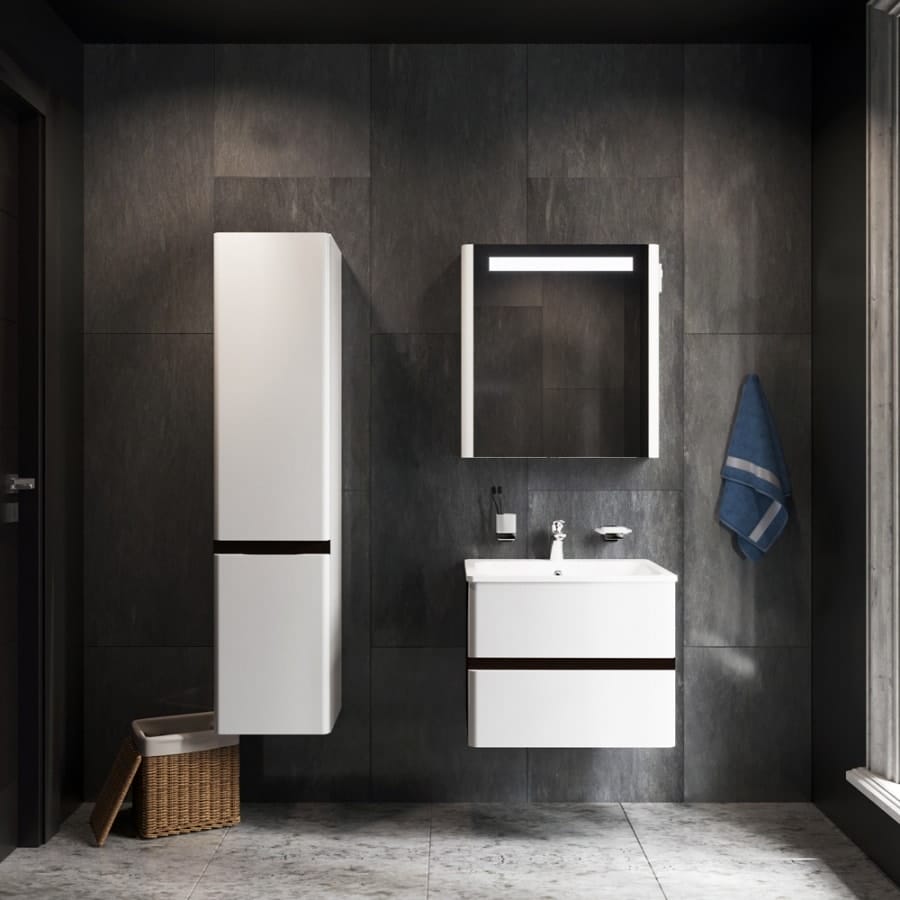 Тумба под раковину AM.PM Bliss D M55FHX0602VF белый/венге текстурный