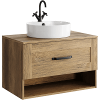 Тумба под раковину Aqwella Craft 80 CRF0108DB дуб балтийский