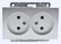 Розетка двойная, без рамки Mono Electric Despina / Larissa 500-002105-121
