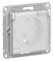 Розетка с заземлением и шторками без рамки Systeme Electric AtlasDesign ATN440146 SE ATN440146