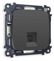Розетка Ethernet RJ-45 и со шторками, без рамки Ambrella Volt OMEGA MO912010