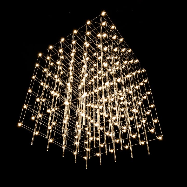 Подвесная люстра O-LUCE Cosmic Glass ячейка 15*15 см 1094011-6