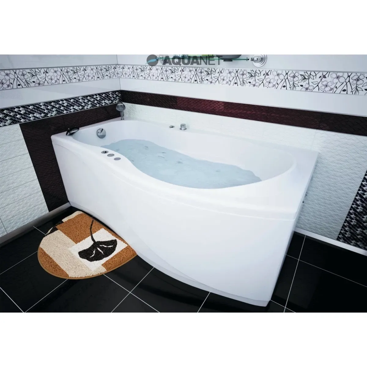 Акриловая ванна 169,8x89,8 см R Aquanet Borneo 00205284