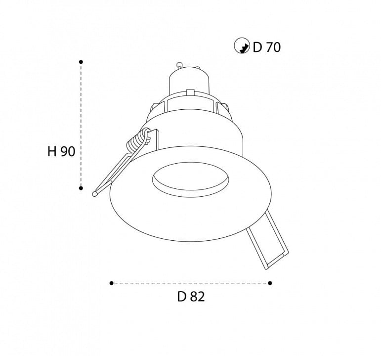 Встраиваемый светильник Italline M01-1021 M01-1021 white