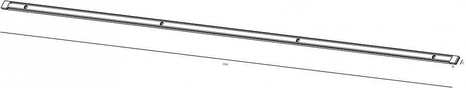 Трек накладной SWG PRO SLIM TR-SLIM-WH-2M