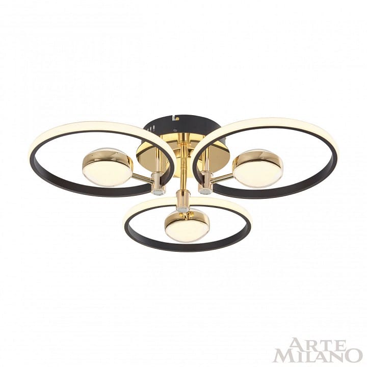 Потолочная люстра Arte Milano Ferrara-76140 276140/3+3 BK/GD