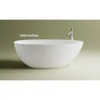 Ванна из литьевого мрамора Astra-Form Исида Solid Surface 01010093 170x80 см, отдельностоящая, белый матовый