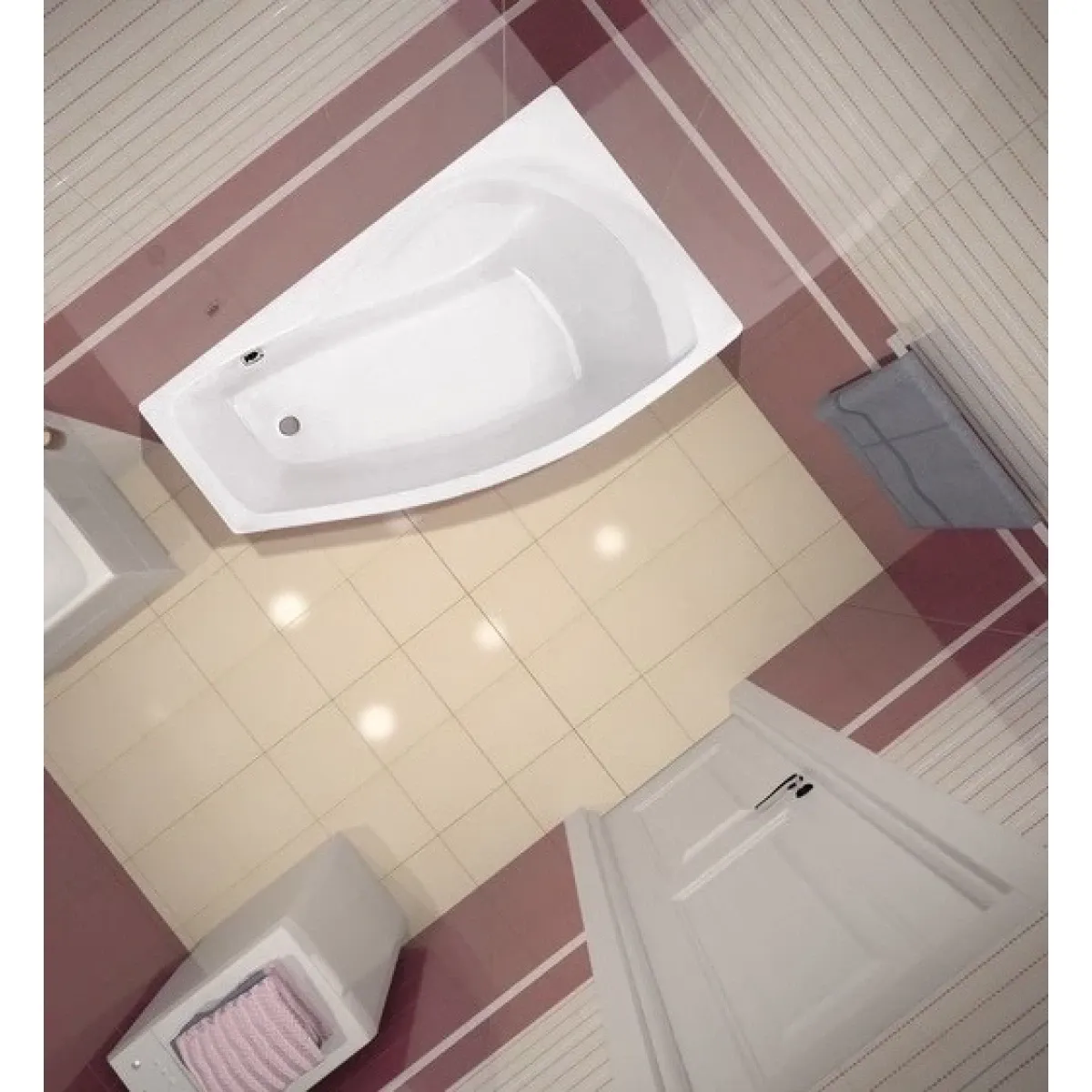 Акриловая ванна 150x90 см R Santek Майорка 1.WH11.1.985