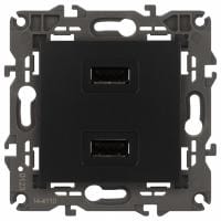 Розетка 2хUSB type A без рамки Эра Эра Elegance 14-4110-05
