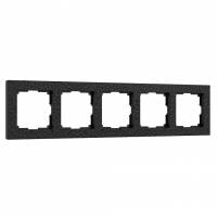 Рамка на 5 постов Werkel Hammer черный W0052408