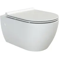 Унитаз подвесной Boheme Bianca 963-SET-MW безободковый, с сиденьем микролифт, белый матовый