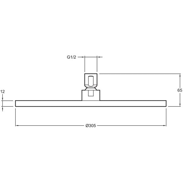 Верхний душ Jacob Delafon Katalyst E13690-CP