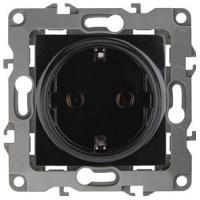 Розетка с заземлением, без рамки Эра Эра 12 12-2001-06