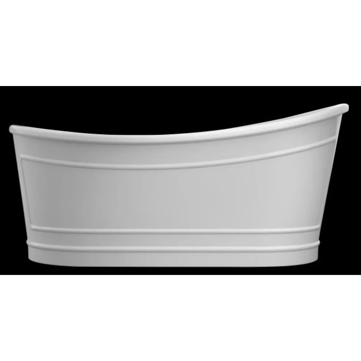 Акриловая ванна BelBagno BB32-MATT 167,6x90 см, отдельностоящая, белый матовый