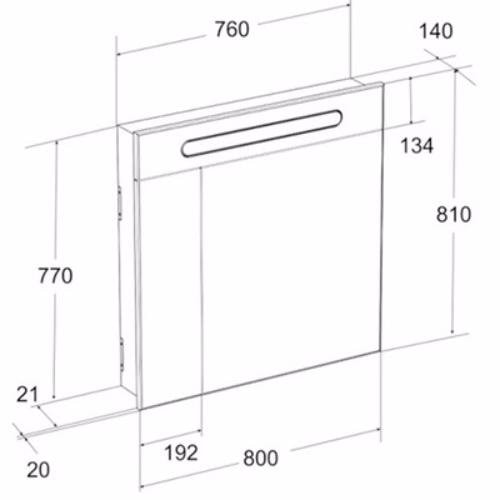 Зеркальный шкаф Roca Victoria Nord ZRU9000033
