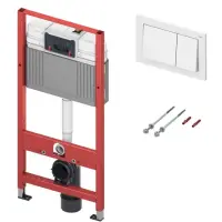 Инсталляция для унитаза Tece TECEbase 9400400 с кнопкой смыва, белый