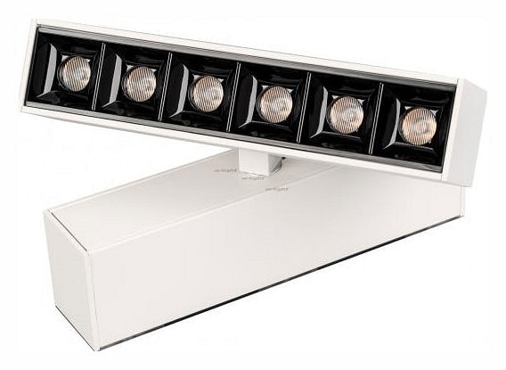 Светильник на штанге Arlight MAG-LASER-FOLD-45-S160-6W Warm3000 (WH 15 deg 24V) 026968